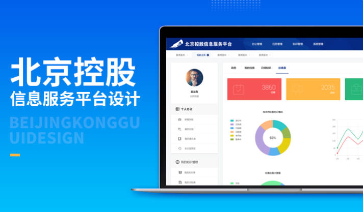 UI设计软件界面大屏触摸大数据可视化h5网站网页