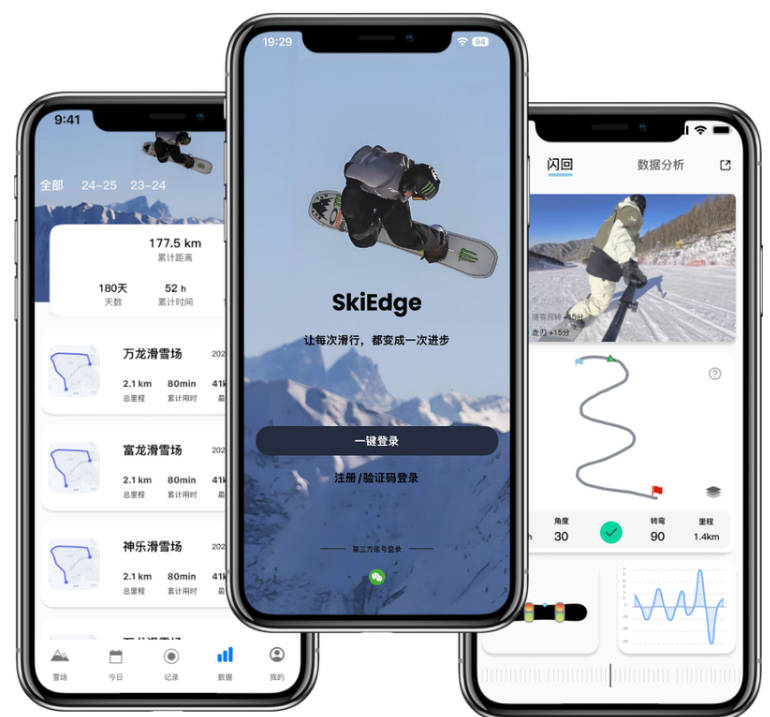 AI滑雪运动物联网APP系统+自适应官方网站